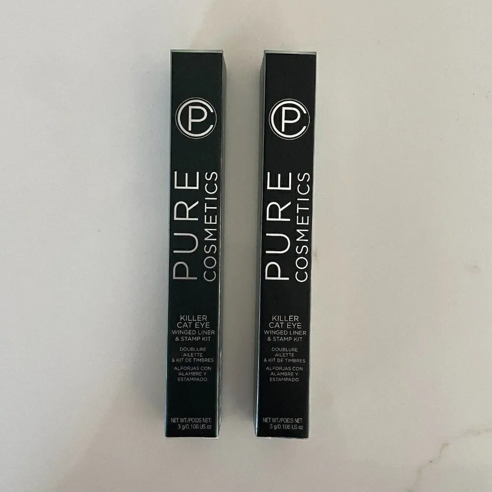 Pure Cosmetics Makeup Bundle Killer Cat Eye Liner Waterproof Eyeliner Pen‎ Black